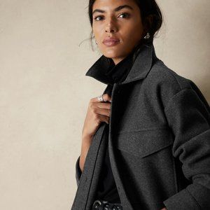 NWT Banana Republic Factory 4 Pocket Shacket Jacket S Small